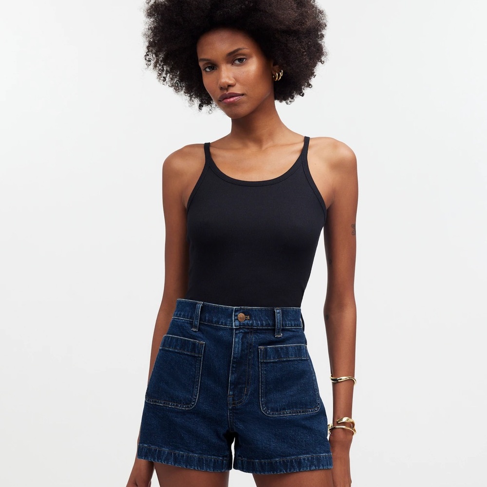 Madewell Emmett Patch-pocket Denim Shorts